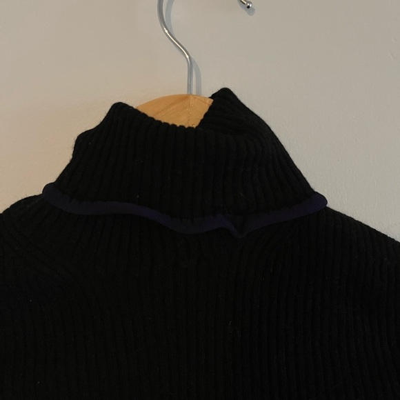 ACNE STUDIO Fitted Turtleneck Brick Ribbed Wool Sweater - Large - Picture 5 of 9